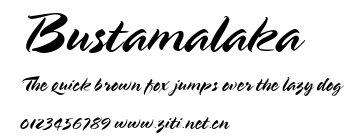 Bustamalaka.ttf字體轉換器圖片