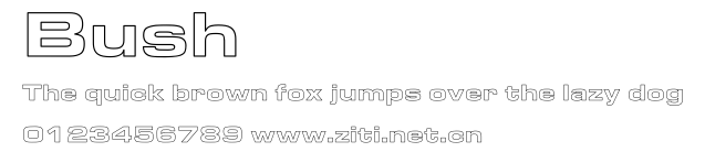 Bush.ttf字體轉換器圖片