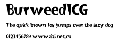 BurweedICG.ttf字體轉換器圖片