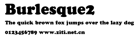 Burlesque2.ttf字體轉換器圖片