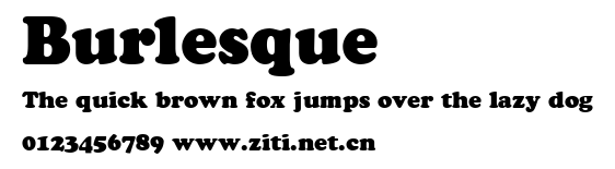 Burlesque.ttf字體轉換器圖片