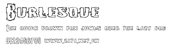 Burlesque.ttf字體轉換器圖片
