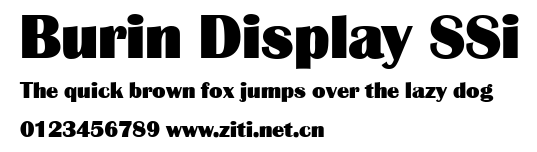 Burin Display SSi.ttf字體轉換器圖片