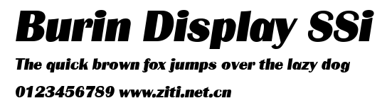 Burin Display SSi.ttf字體轉換器圖片