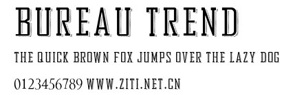 Bureau Trend.ttf字體轉換器圖片