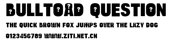 Bulltoad Question.ttf