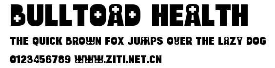Bulltoad Health.ttf