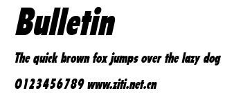 Bulletin.ttf