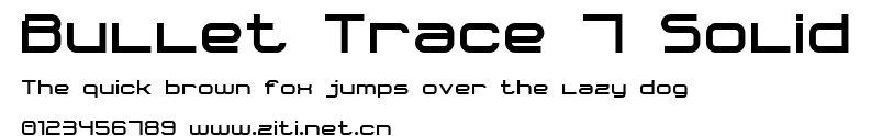 Bullet Trace 7 Solid.ttf