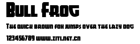 Bull Frog.ttf字體轉換器圖片
