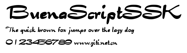 BuenaScriptSSK.ttf字體轉換器圖片