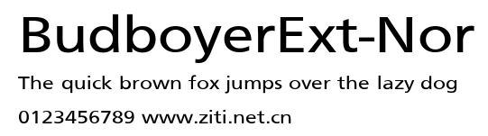 BudboyerExt-Nor.ttf字體轉換器圖片