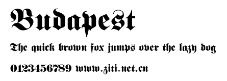 Budapest.ttf字體轉換器圖片