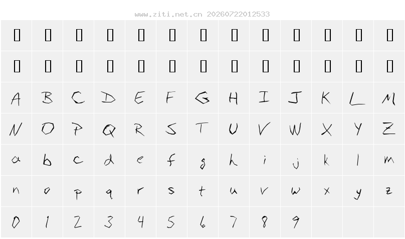 字符映射圖