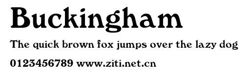 Buckingham.ttf字體轉換器圖片