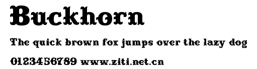Buckhorn.ttf字體轉換器圖片