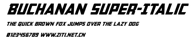 Buchanan Super-Italic.ttf字體轉換器圖片