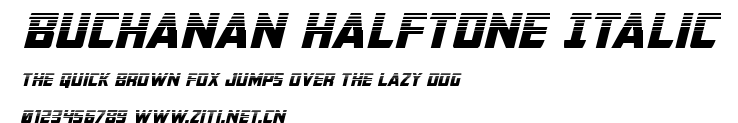 Buchanan Halftone Italic.ttf字體轉換器圖片