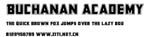 Buchanan Academy.ttf字體轉換器圖片