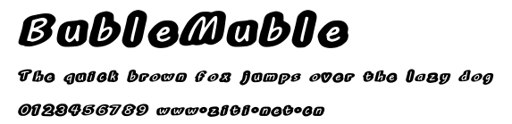 BubleMuble.ttf字體轉換器圖片