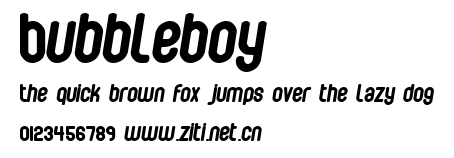 Bubbleboy.ttf字體轉換器圖片