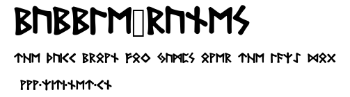 Bubble_Runes.ttf字體轉換器圖片