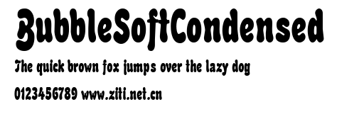 BubbleSoftCondensed.ttf字體轉換器圖片