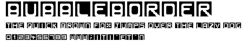 BubbleBorder.ttf字體轉換器圖片