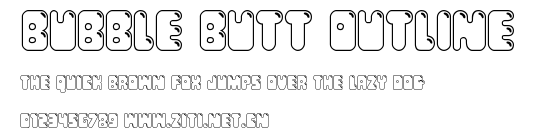 Bubble Butt Outline.ttf