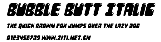 Bubble Butt Italic.ttf