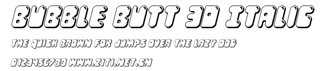 Bubble Butt 3D Italic.ttf
