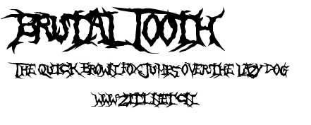 Brutal Tooth.ttf字體轉換器圖片