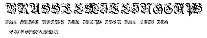 BrusselsTitlingCaps.ttf字體轉換器圖片