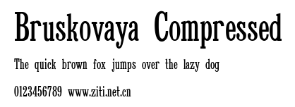 Bruskovaya Compressed.ttf