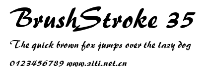 BrushStroke 35.ttf