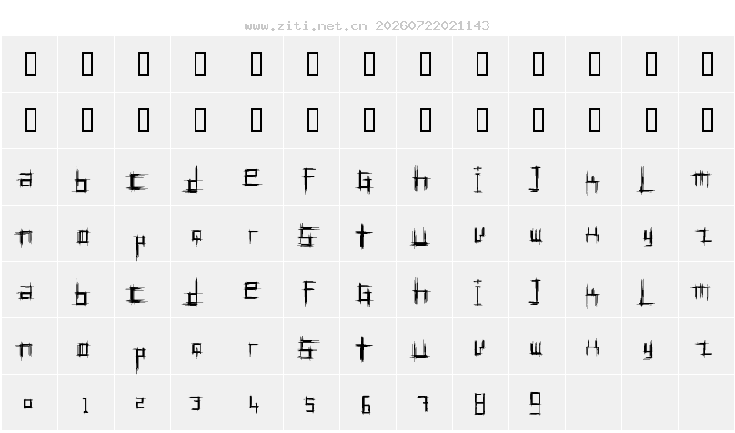 字符映射圖