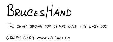 BrucesHand.ttf字體轉換器圖片