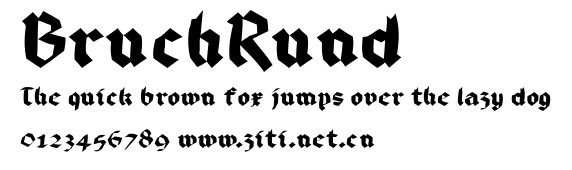 BruchRund.ttf字體轉換器圖片