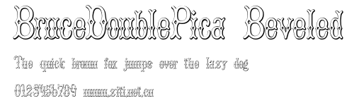 BruceDoublePica Beveled.otf