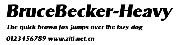 BruceBecker-Heavy.ttf字體轉換器圖片