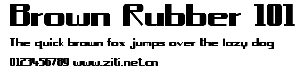 Brown Rubber 101.ttf
