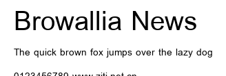 Browallia News.ttf字體轉換器圖片