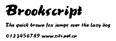 Brookscript.ttf字體轉換器圖片