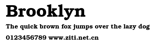 Brooklyn.ttf字體轉換器圖片