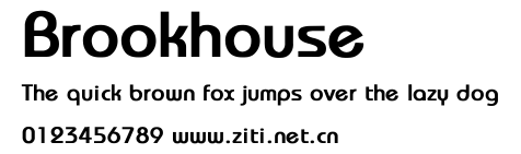 Brookhouse.ttf字體轉換器圖片