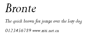Bronte.ttf字體轉換器圖片