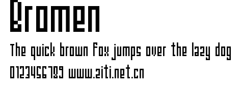 Bromen.ttf字體轉換器圖片