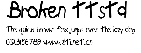 Broken ttstd.ttf
