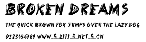Broken Dreams.otf字體轉換器圖片