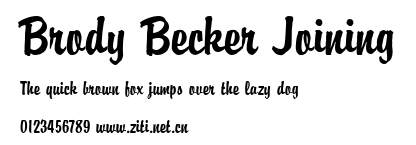 Brody Becker Joining.ttf字體轉換器圖片
